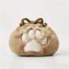 Peekingoose Plush Cat Claw Makeup Bag With Drawstring Fluffy Travel Cosmetic Bag Pouch Toiletries Storage Organizer Cute Plush Special Gift For Women