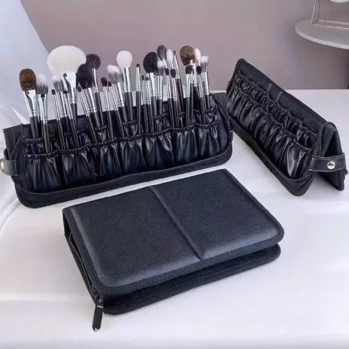 73f170d8-3f13-4573-bc13-0232e73cb00a_766x766 Peekingoose Waterproof Luxury PU Leather Makeup Brush Organizer Bag - Stylish Standing & Folding Travel Case for Secure Cosmetic Storage - Portable, Durable, & Quick-Dry - Brush Not Included