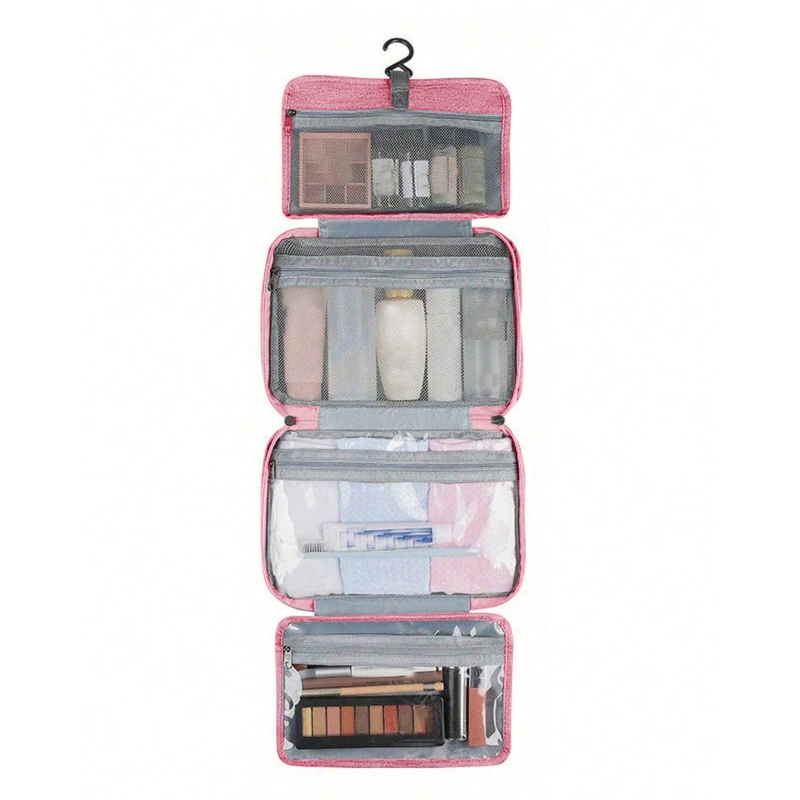Large Hanging Hook Toiletry Bag Waterproof Folding Handbag Travel Makeup Cosmetic Razor Storage Organizer Case Bathroom Supplies - details 6