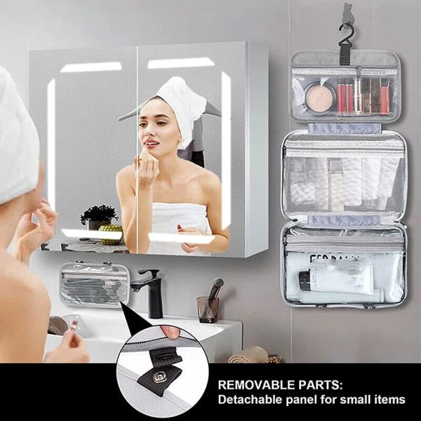 Peekingoose Large Hanging Hook Toiletry Bag Waterproof Folding Handbag Travel Makeup Cosmetic Razor Storage Organizer Case Bathroom Supplies