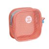 Peekingoose Square Mesh Makeup Bag Zipper Toiletry Bag Toiletry Storage Bag Coin Purse Organizer Case Transparent Cosmetic Bag Girls