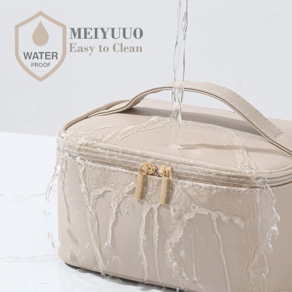 Peekingoose Portable cosmetic bag, large capacity, dual-zip, multi-function wash bag, portable travel storage bag