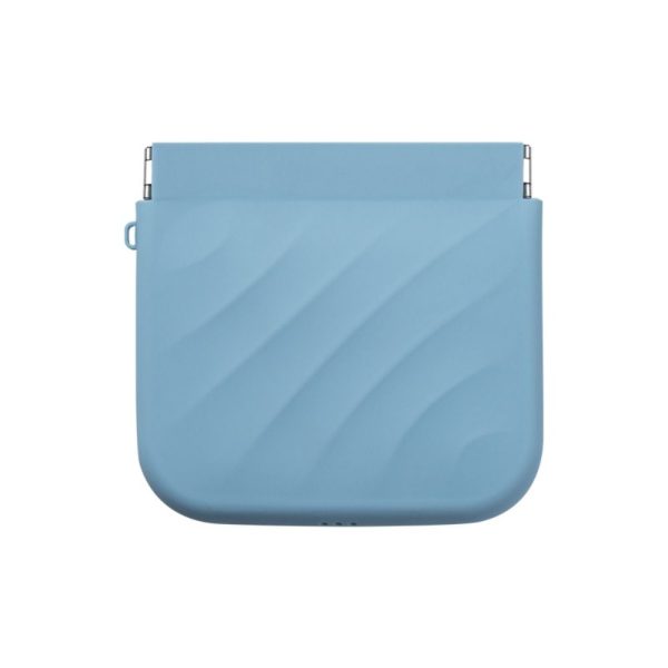 Peekingoose Simple Silicone Mini Cosmetic Bag Storage Bag Makeup Bag Lipstick Storage Bag Travel Supplies Self-closing Leaf Spring Bag Women