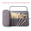 Peekingoose Makeup Bag Women's Cosmetic Brush Bag Travel Organizer Makeup Brushes Fold Tools Rolling Bags Waterproof Nylon Makeup Case