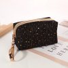 Peekingoose Women Paillette Stars Cosmetic Bag Make Up Bag Pouch Wash Toiletry Bag Travel Ladies Makeup Bag Tampon Holder Organizer Bags