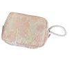 Peekingoose Cosmetic Bag with Pearl Pendant Portable Zipper Makeup Bag Multifunction Fashionable Casual Make Up Pouch
