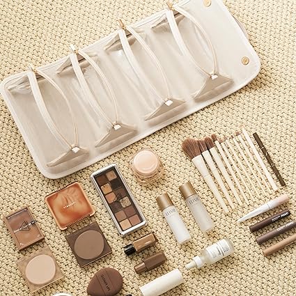 Peekingoose Travel Makeup Bag,Capacity Cosmetic Travel Bag