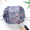 Peekingoose Women Drawstring Cosmetic Bag Travel Storage Makeup Bag Organizer Foldable Make Up Pouch Portable Waterproof Toiletry Case