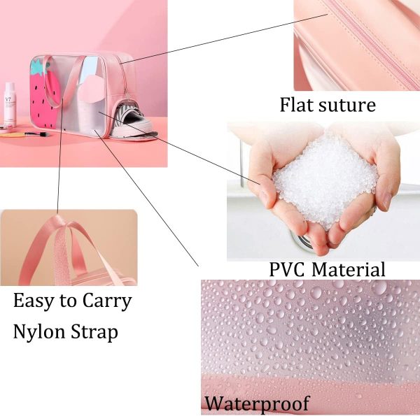 Peekingoose Wet Dry Separate Toiletry Bag Large Capacity Portable Travel Cosmetic Bag