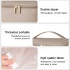 Peekingoose Portable cosmetic bag, large capacity, dual-zip, multi-function wash bag, portable travel storage bag