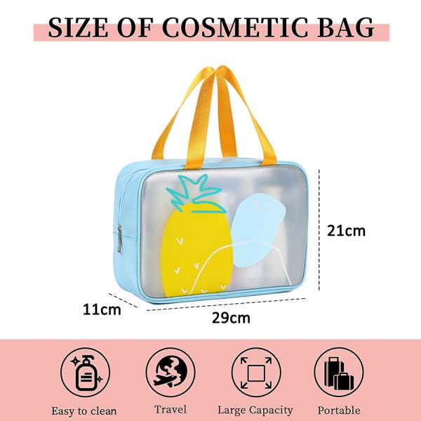 Peekingoose PU frosted waterproof storage bag travel portable large-capacity cosmetic bag