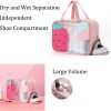 Peekingoose Wet Dry Separate Toiletry Bag Large Capacity Portable Travel Cosmetic Bag