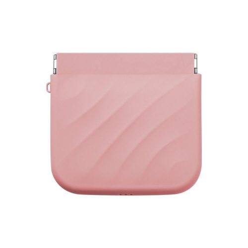 Se16753f54ad2467bb900cb451c509c91t-1 Peekingoose Simple Silicone Mini Cosmetic Bag Storage Bag Makeup Bag Lipstick Storage Bag Travel Supplies Self-closing Leaf Spring Bag Women