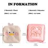 Peekingoose Cute Cartoon Plush Storage Bag, Portable Cosmetic Bag With Zipper, Multi Lightweight Organizer